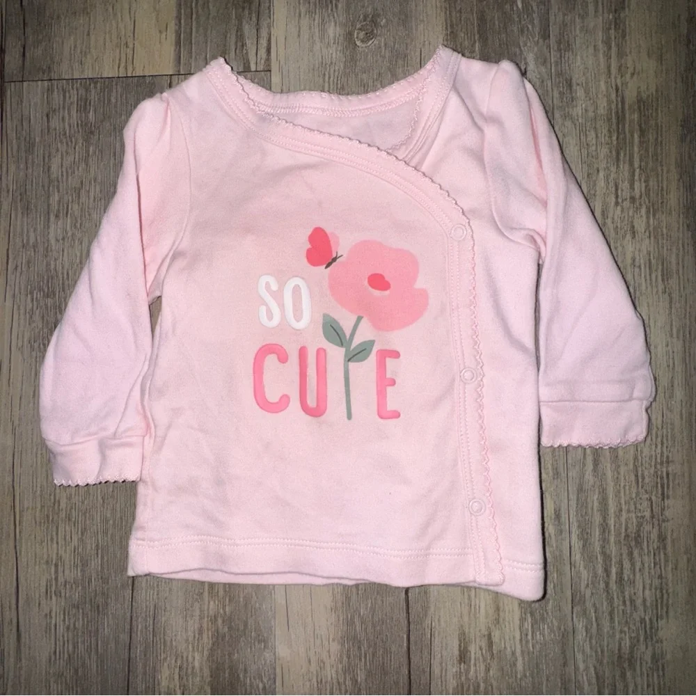 🩷3/$13🩷 Garanimals ‘So Cute’ Floral Pajama Top
